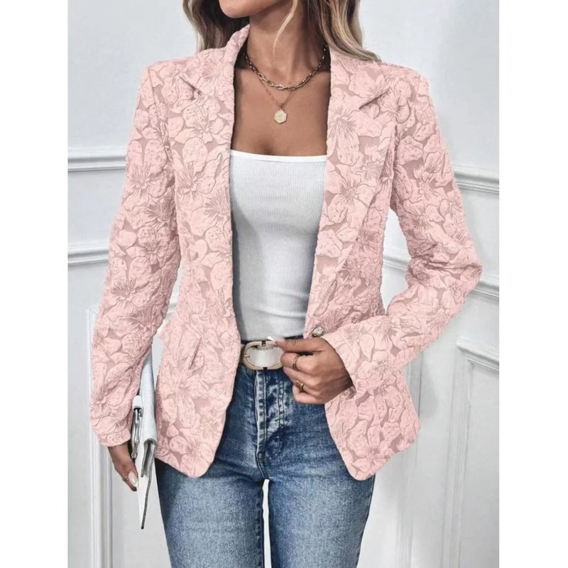 Chic Lily Jacquard Women's Blazer