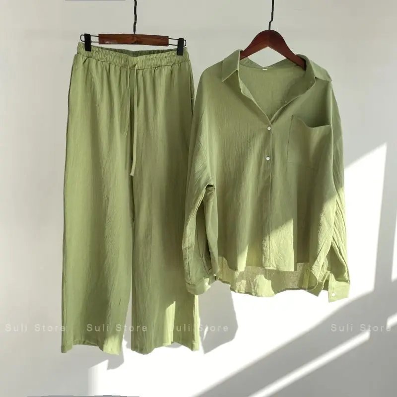 Elegant Cotton-Linen Summer Set