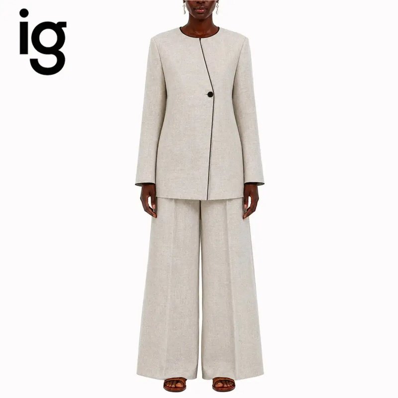 Elegant Women's Linen Suit Set