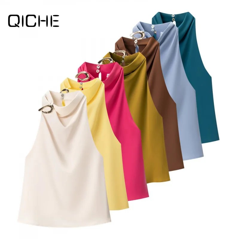 Chic Halter Neck Sleeveless Top