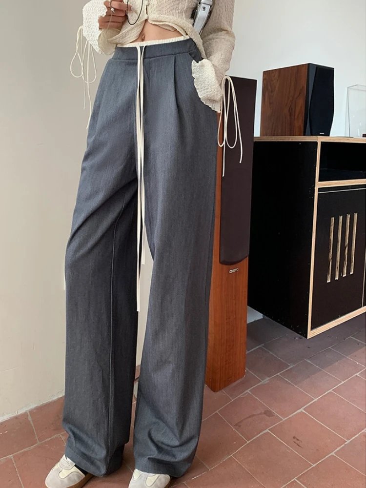 High-Waist Wide Leg Trousers