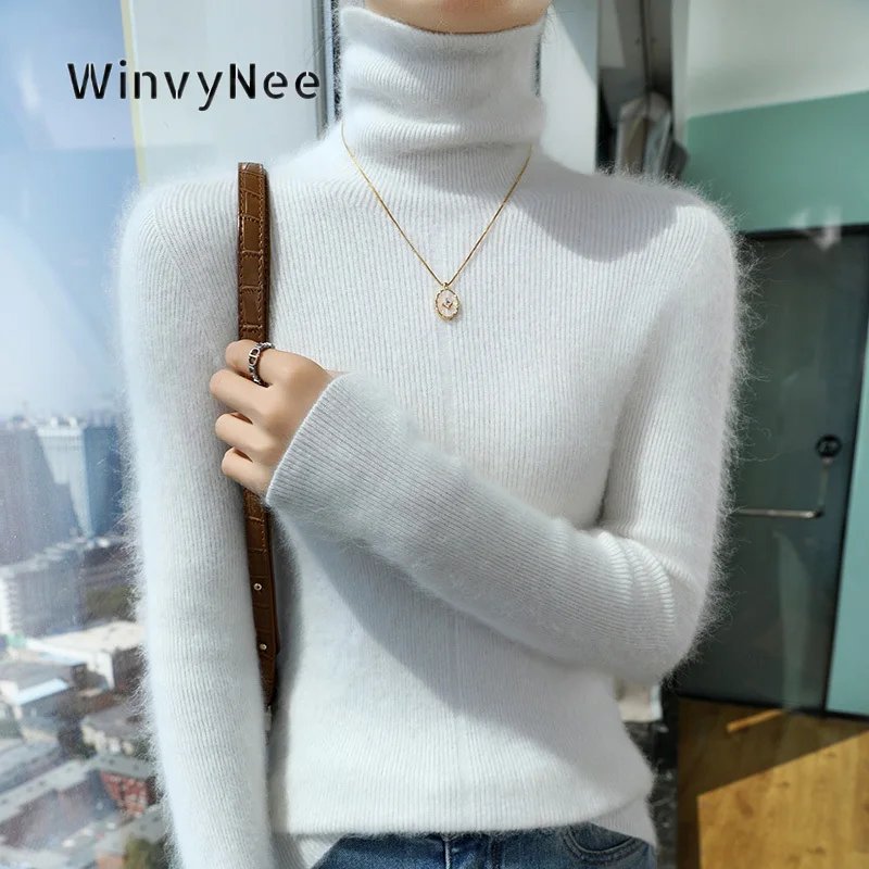 Chic Women's Cashmere Turtleneck Sweater