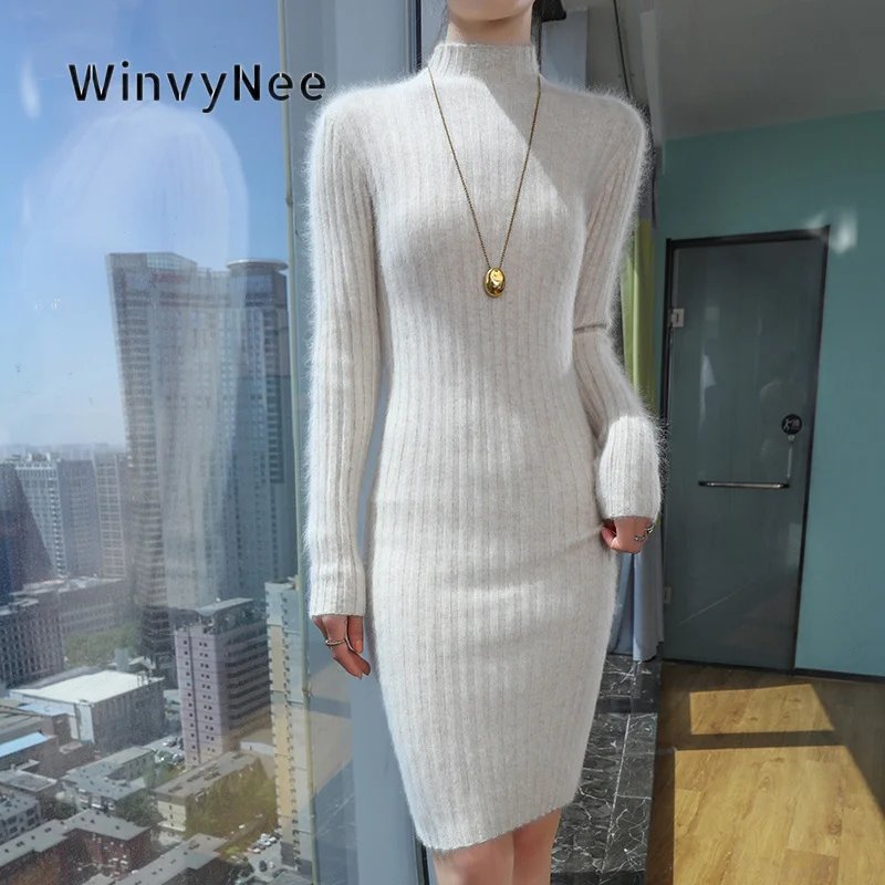 Cozy Velvet Midi Dress for Women