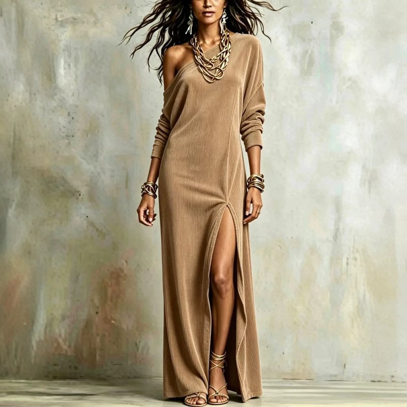 Elegant Velvet Maxi Dress