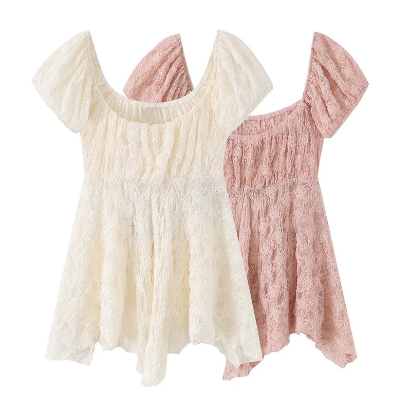 Chic Asymmetric Lace Top