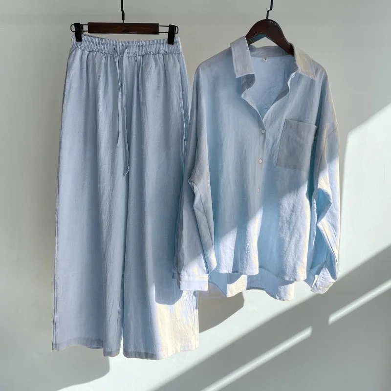 Vintage Linen Shirt & Pants Set