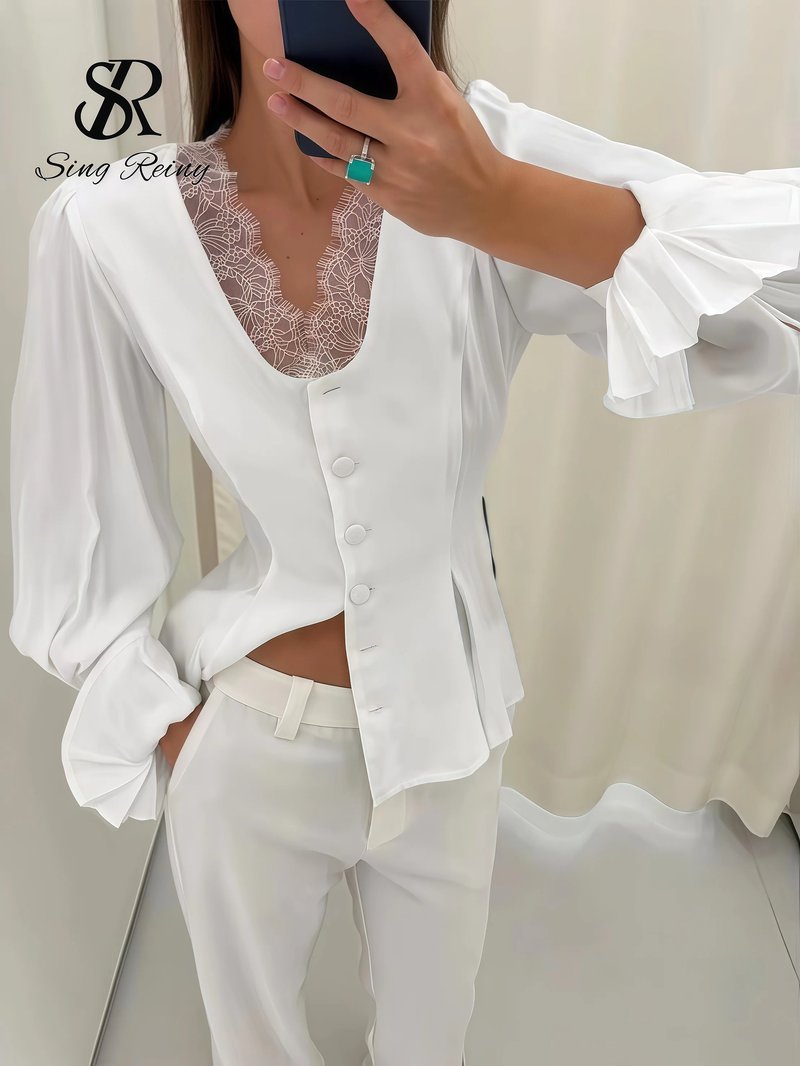 Vintage French Lace Blouse