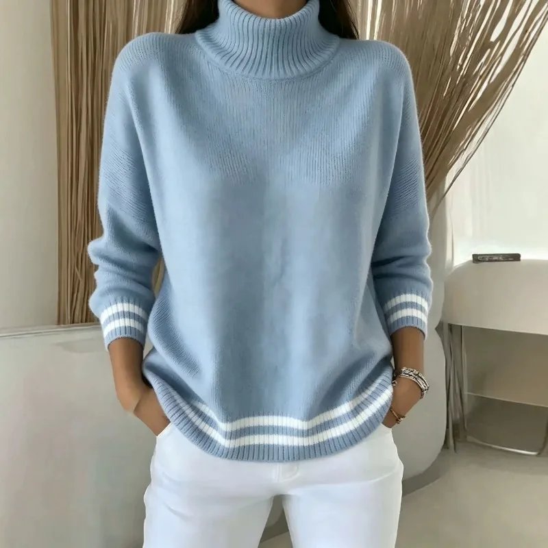 Cozy Turtleneck Knit Sweater