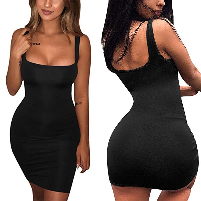 Elegant Backless Bodycon Mini Dress