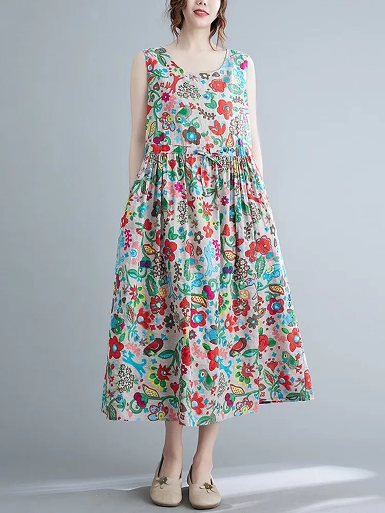Elegant Floral Summer Dress