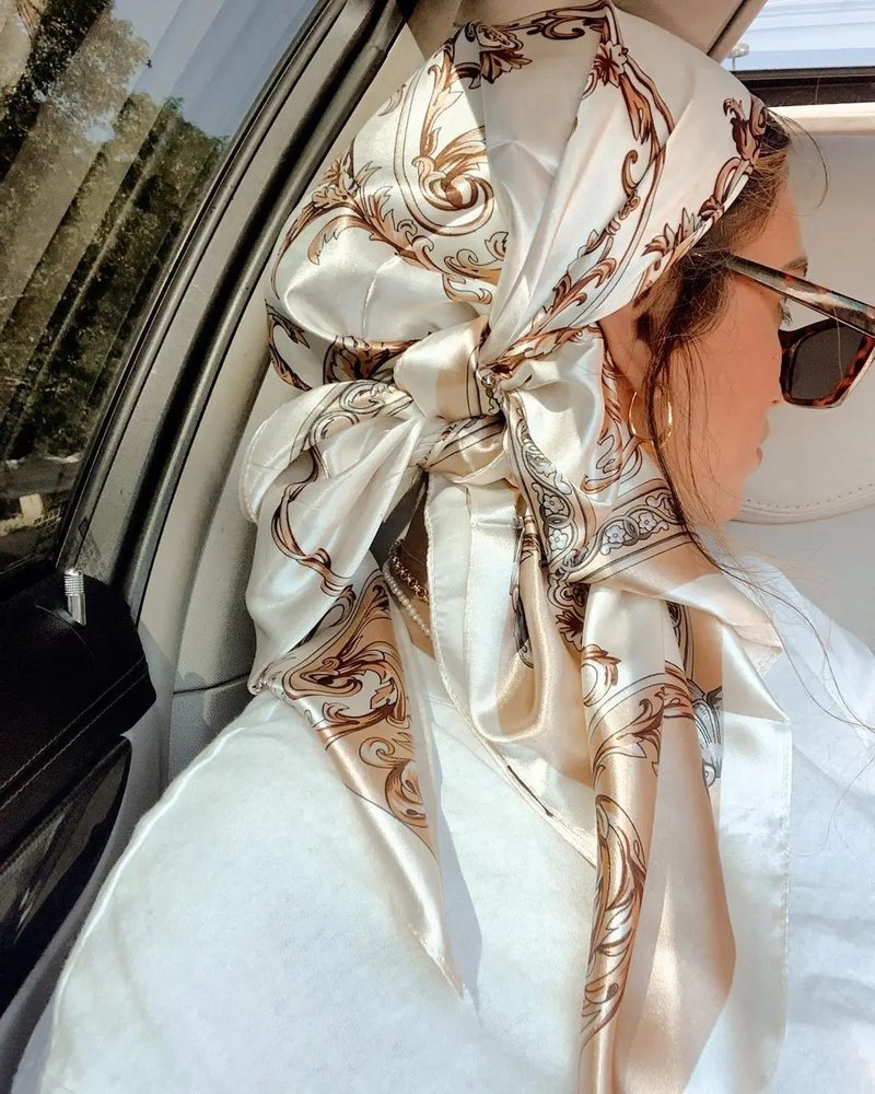 Elegant Silk Square Scarf