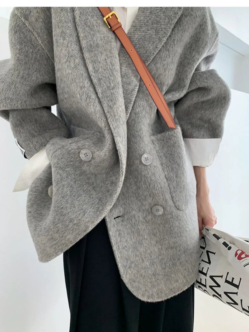 Double-Sided Cashmere Wool Coat