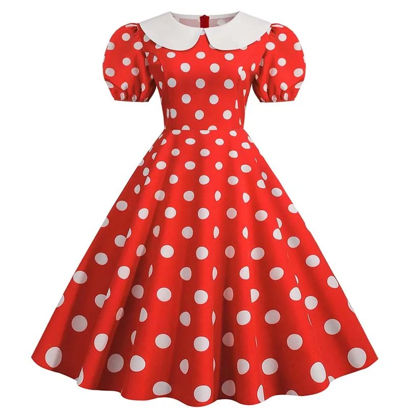 Chic Polka Dot Summer Midi Dress