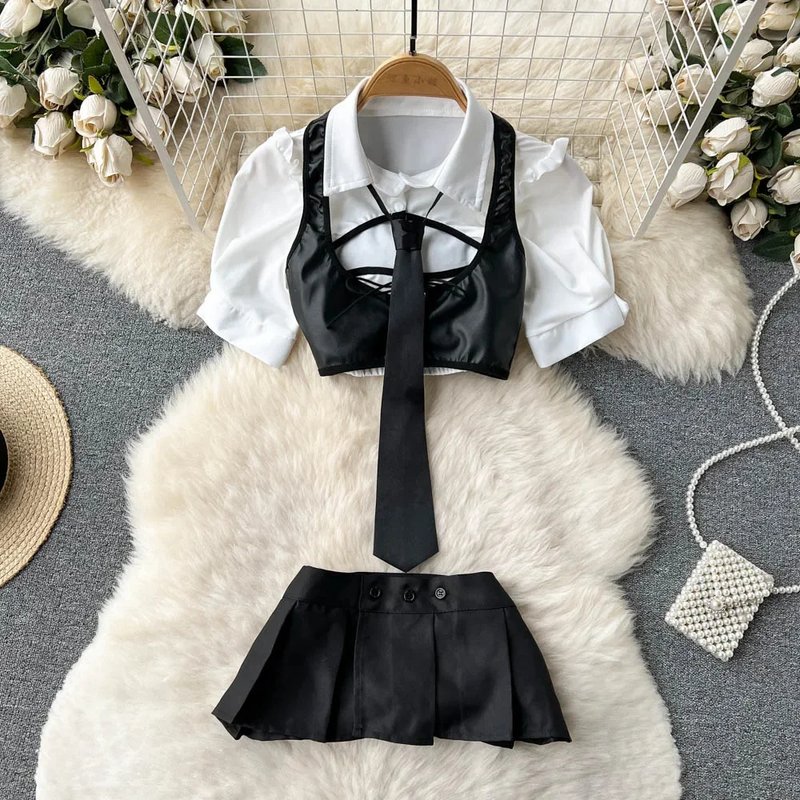 Chic School Uniform 4-Piece Set