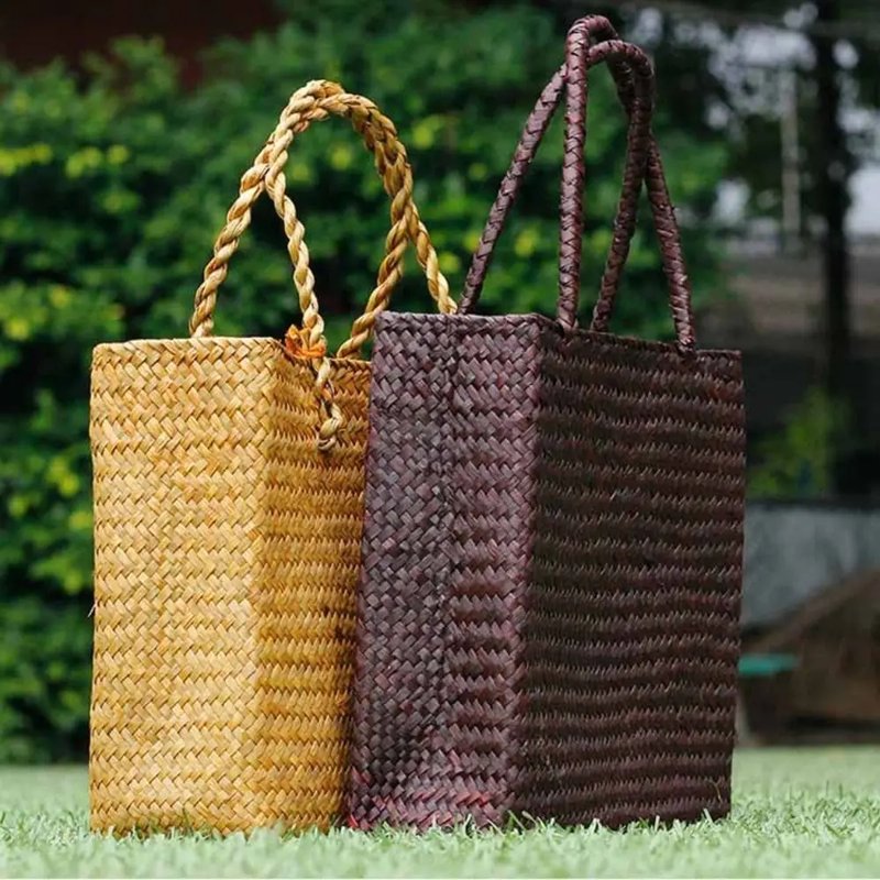 Handmade Straw Tote Bag for Women