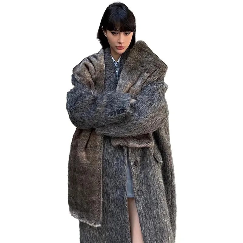 Cozy Oversized Wool Blend Coat