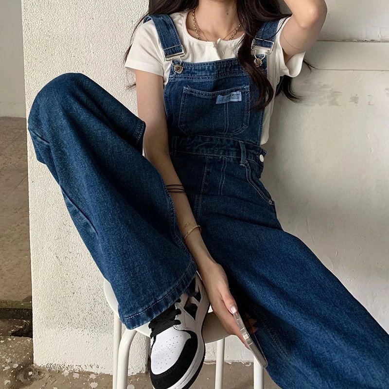 Trendy Summer Denim Jumpsuit