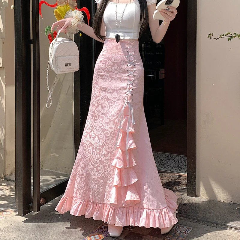Elegant High Waist Maxi Skirt