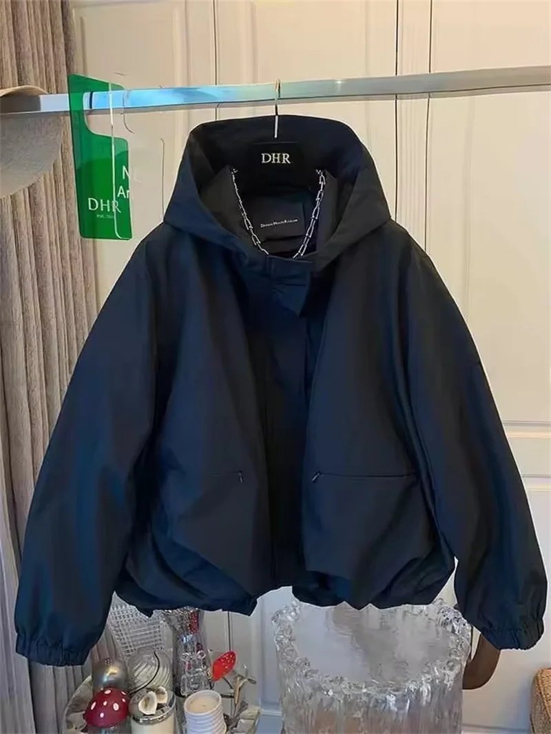 Stylish Hooded Windbreaker Jacket