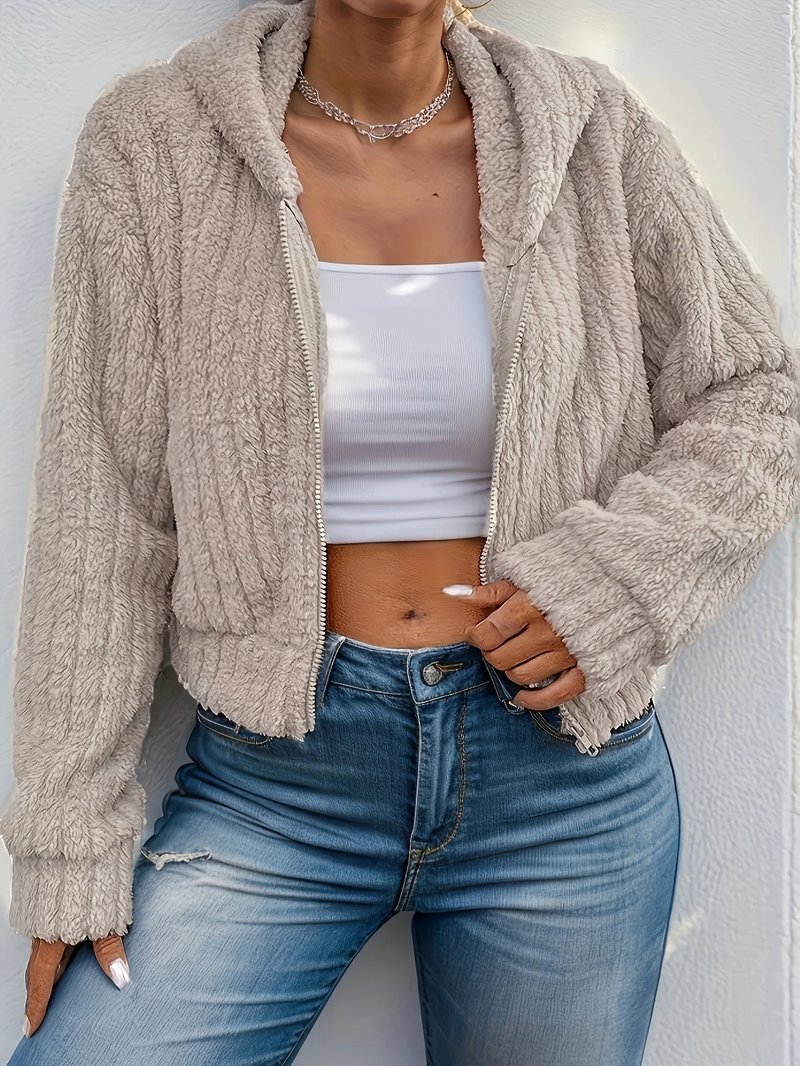 Cozy Faux Fur Hooded Jacket