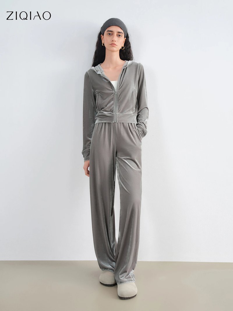 Vintage Velvet Tracksuit for Women