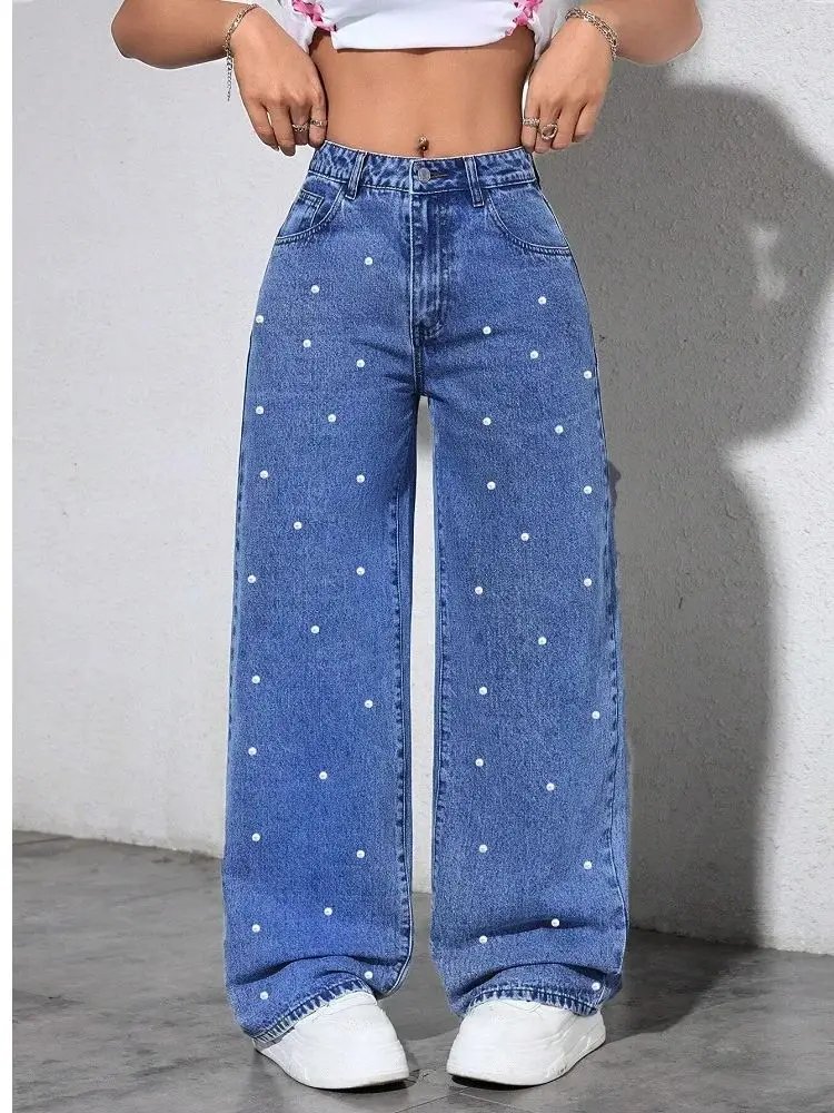 Stylish High Waist Denim Jeans