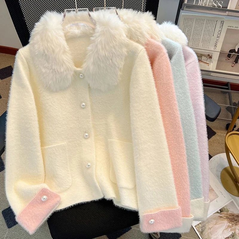 Cozy Pearl Button Cardigan