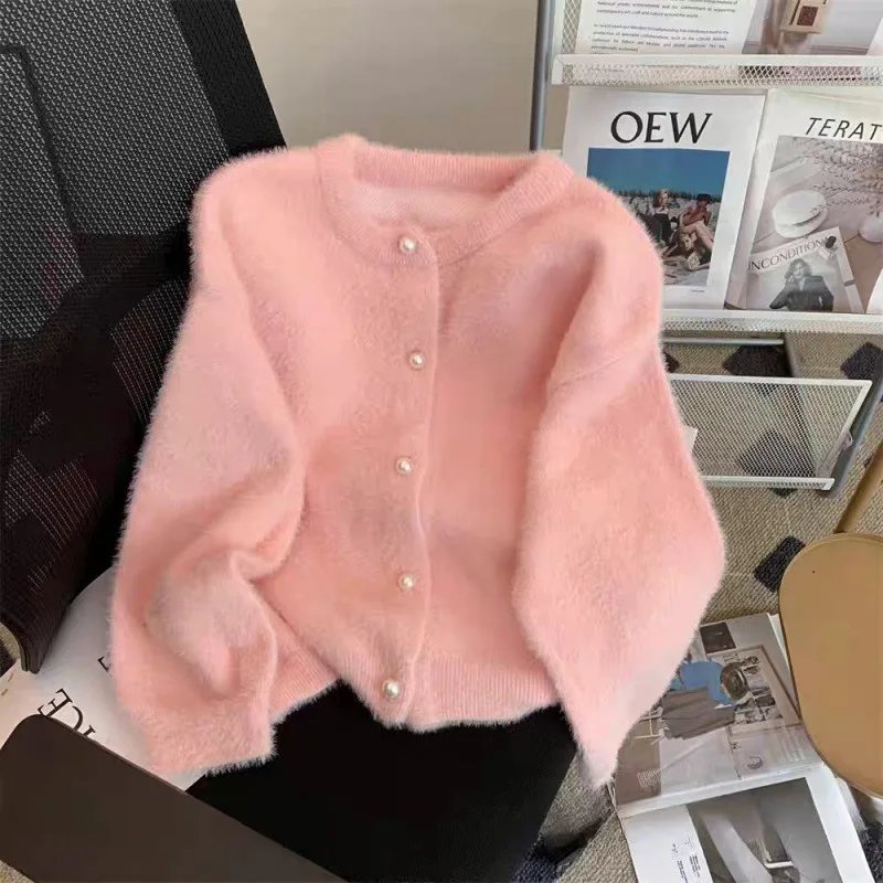 Cozy Pearl Button Cardigan