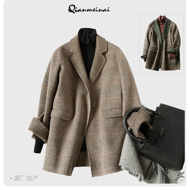 Chic Double-Sided Wool Blazer