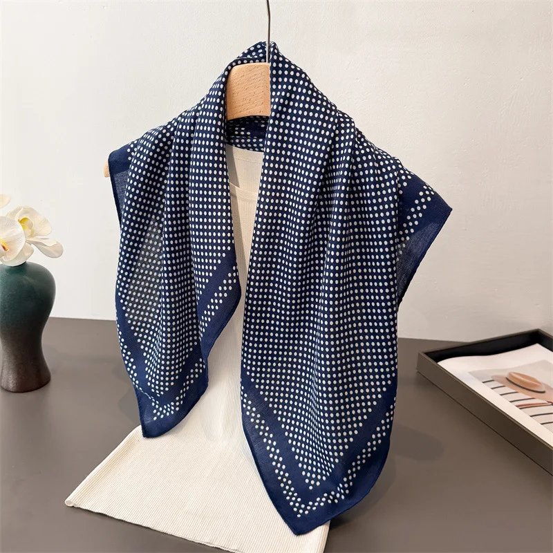 Elegant Polka Dot Square Scarf