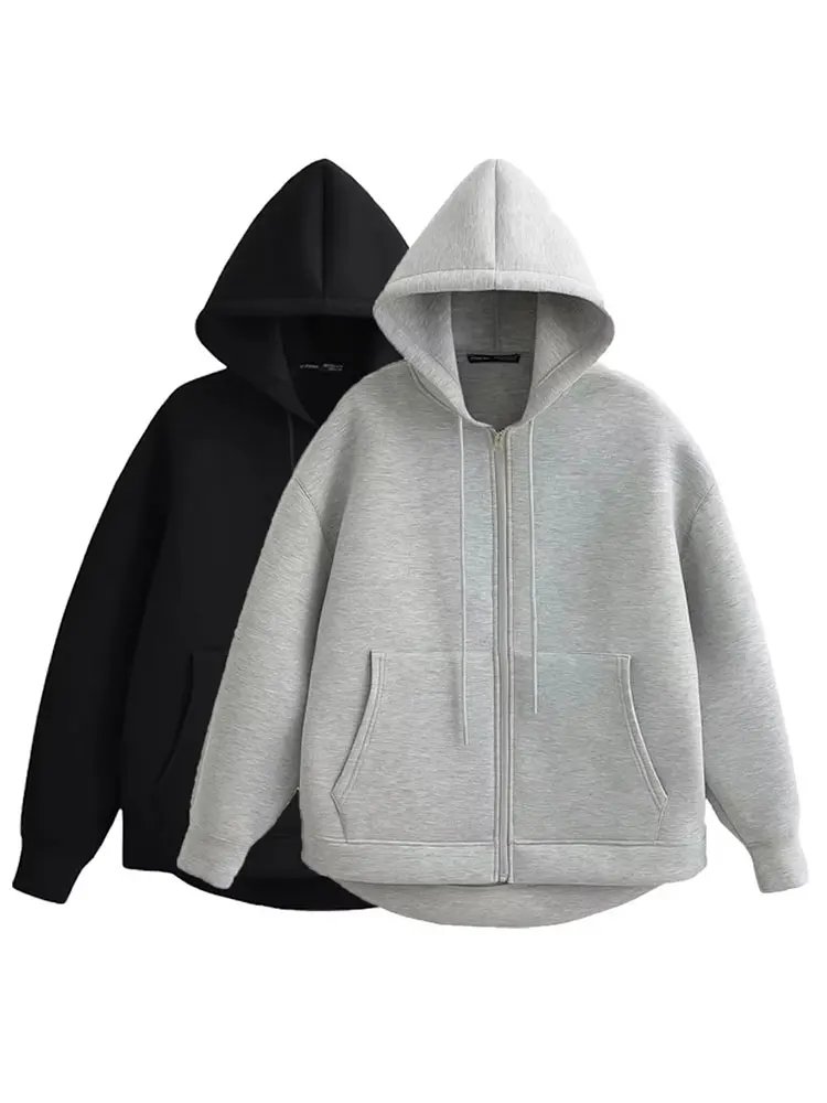 Chic Oversized Hooded Jacket