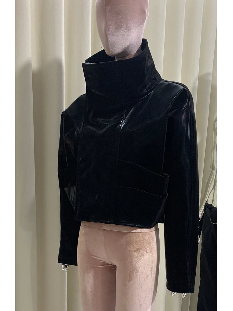 Stylish Waterproof Black Leather Jacket