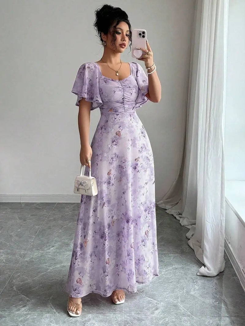Charming French Style Mini Dress