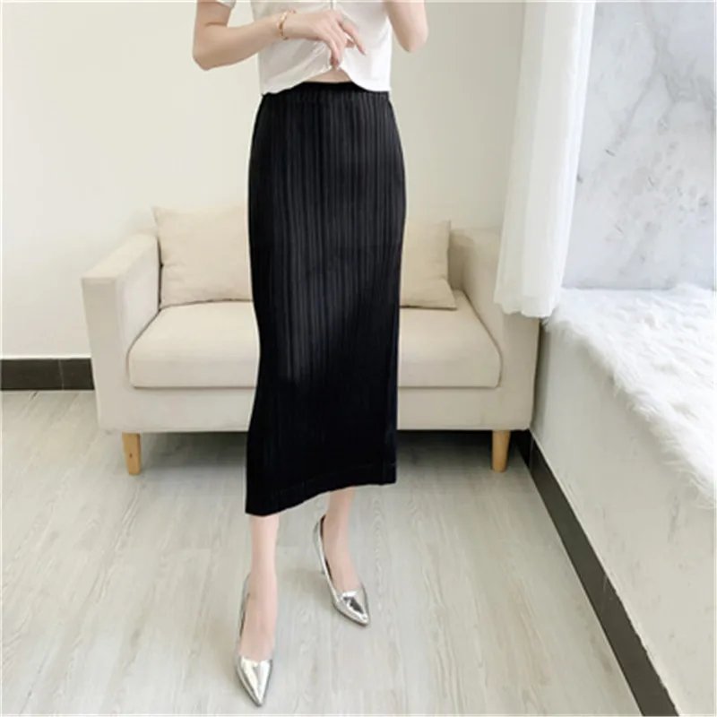 Versatile High Waist Pleated Skirt