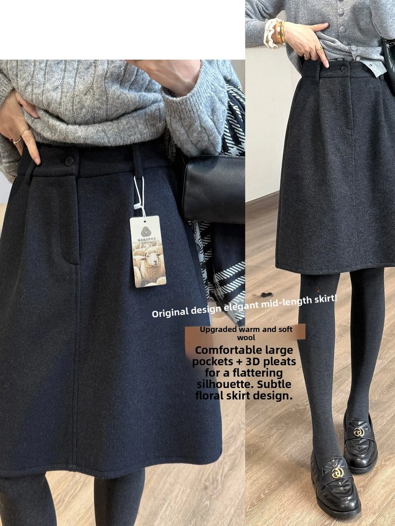 Chic High Waist Midi Skirt