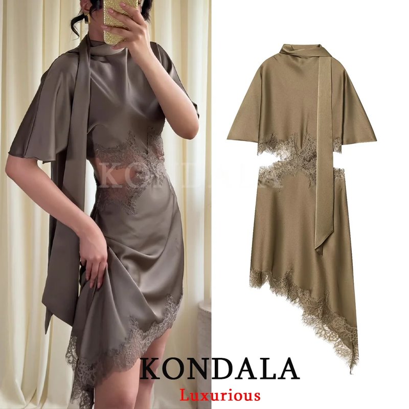 Chic Asymmetrical Mini Dress
