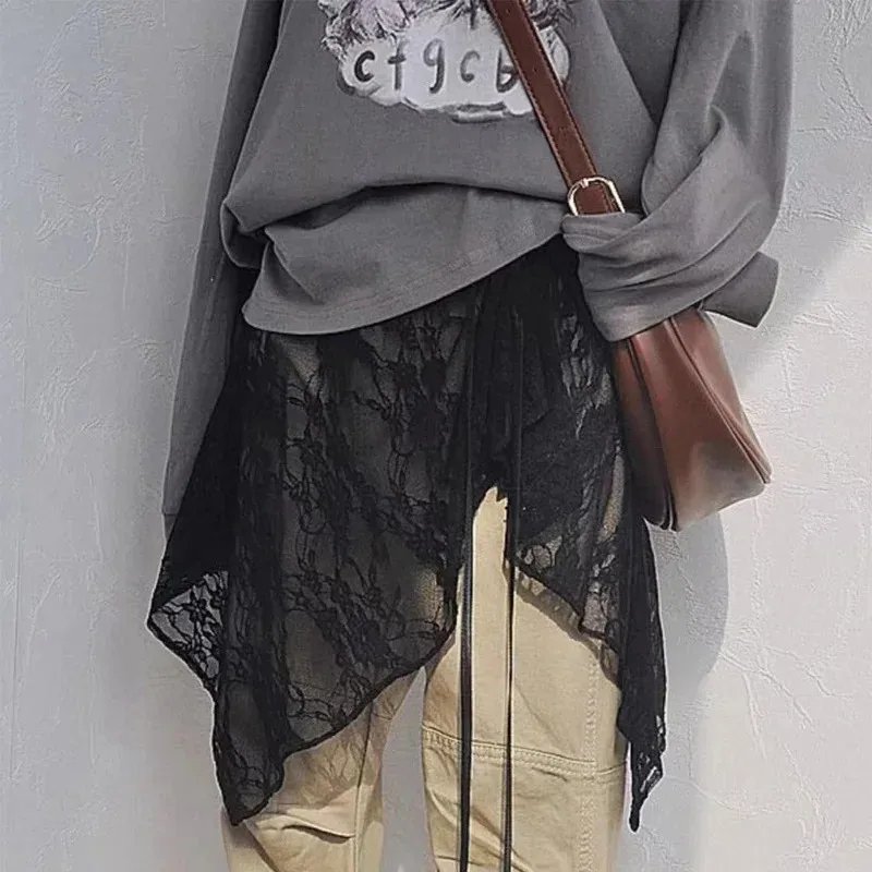 Chic Layered Lace Skirt for Women