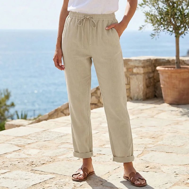 Lightweight Cotton Linen Women's Pants