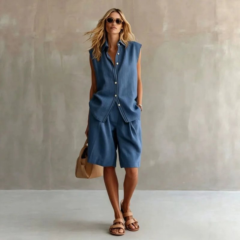 Casual Linen 2-Piece Suit