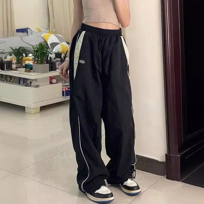 Trendy Color Block Cargo Pants