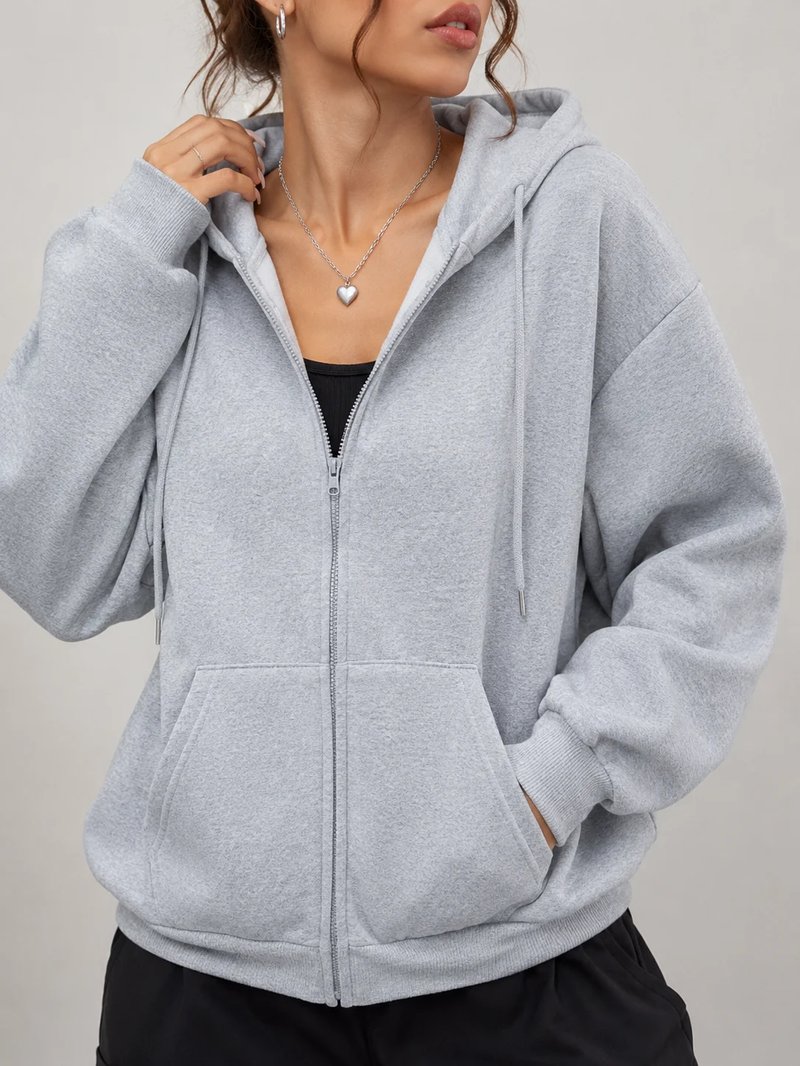 Oversized Zip Hoodie for Women