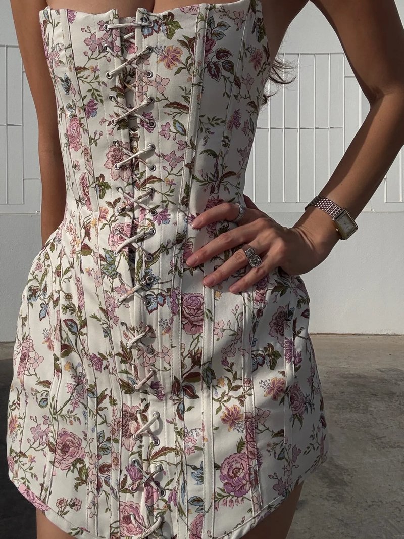 Floral Off-Shoulder Mini Dress