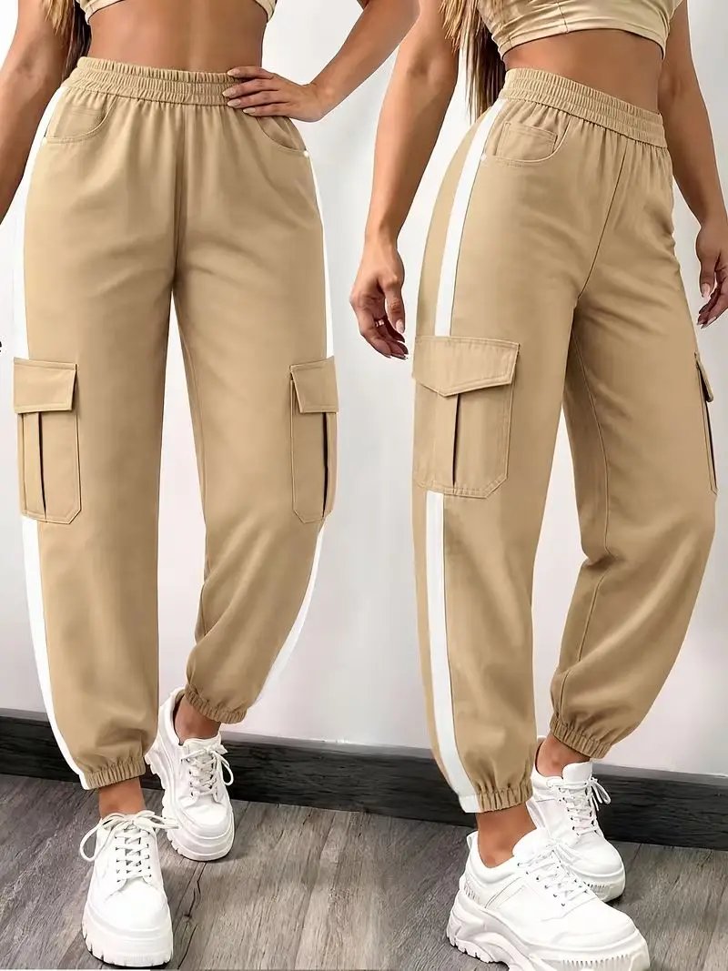 Versatile High-Waisted Cargo Joggers