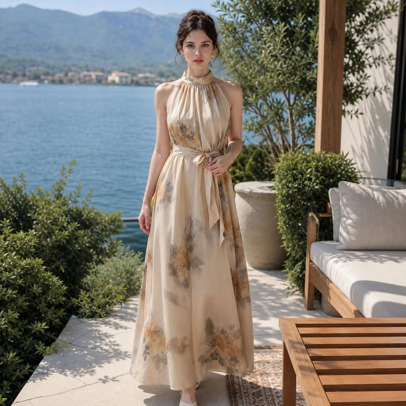 Elegant Floral Maxi Dress