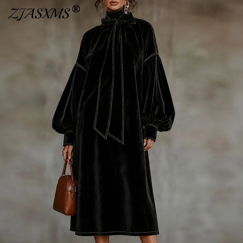 Elegant Velvet Maxi Dress for Women