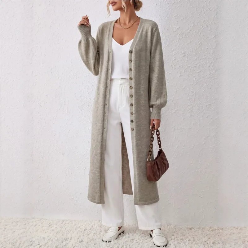 Chic Knit Maxi Cardigan for Women