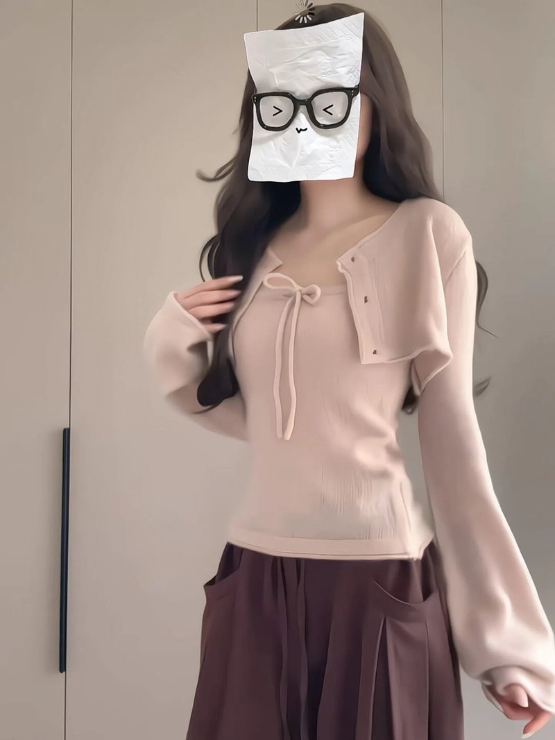Chic Autumn Knitted Two-Piece Set