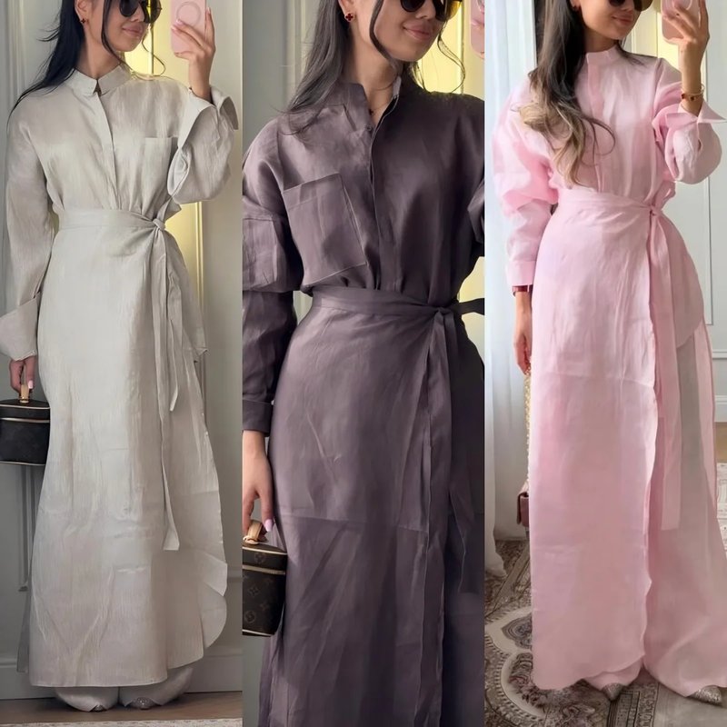 Stylish 3-Piece Linen Outfit for Women