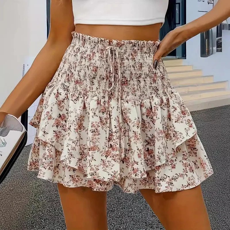 Summer Floral Mini Skirt